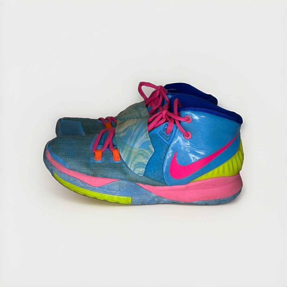 Size 6.5 - Nike Kyrie 6 GS 'Pool' sneaker in a Baltic Blue, Hyper Royal